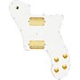 920d Custom Loaded Pickguard for '72 Deluxe Telecaster with Gold Smoothies Humbuckers White