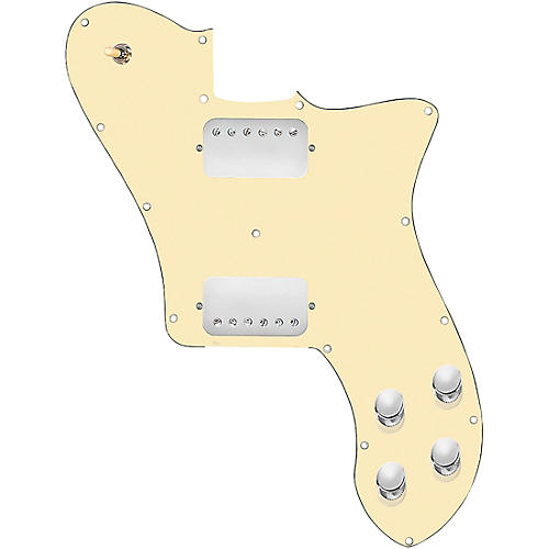 920d Custom Loaded Pickguard for '72 Deluxe Telecaster with Nickel Smoothies Humbuckers Aged White