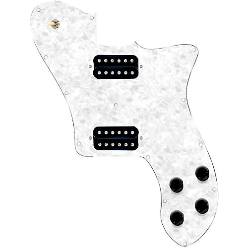 920d Custom Loaded Pickguard for '72 Deluxe Telecaster with Uncovered Cool Kids Humbuckers White Pearl