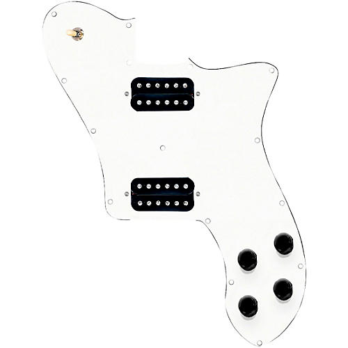 920d Custom Loaded Pickguard for '72 Deluxe Telecaster with Uncovered Cool Kids Humbuckers White