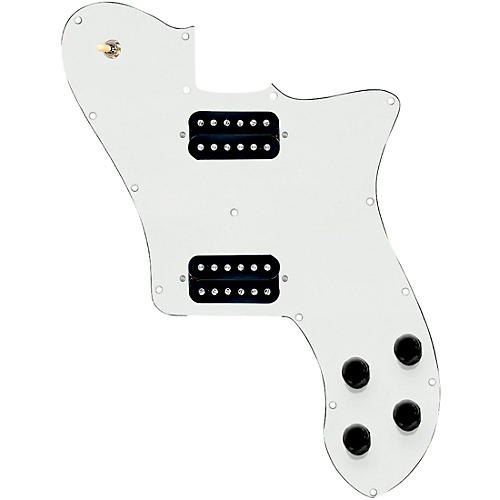 920d Custom Loaded Pickguard for '72 Deluxe Telecaster with Uncovered Smoothies Humbuckers Parchment