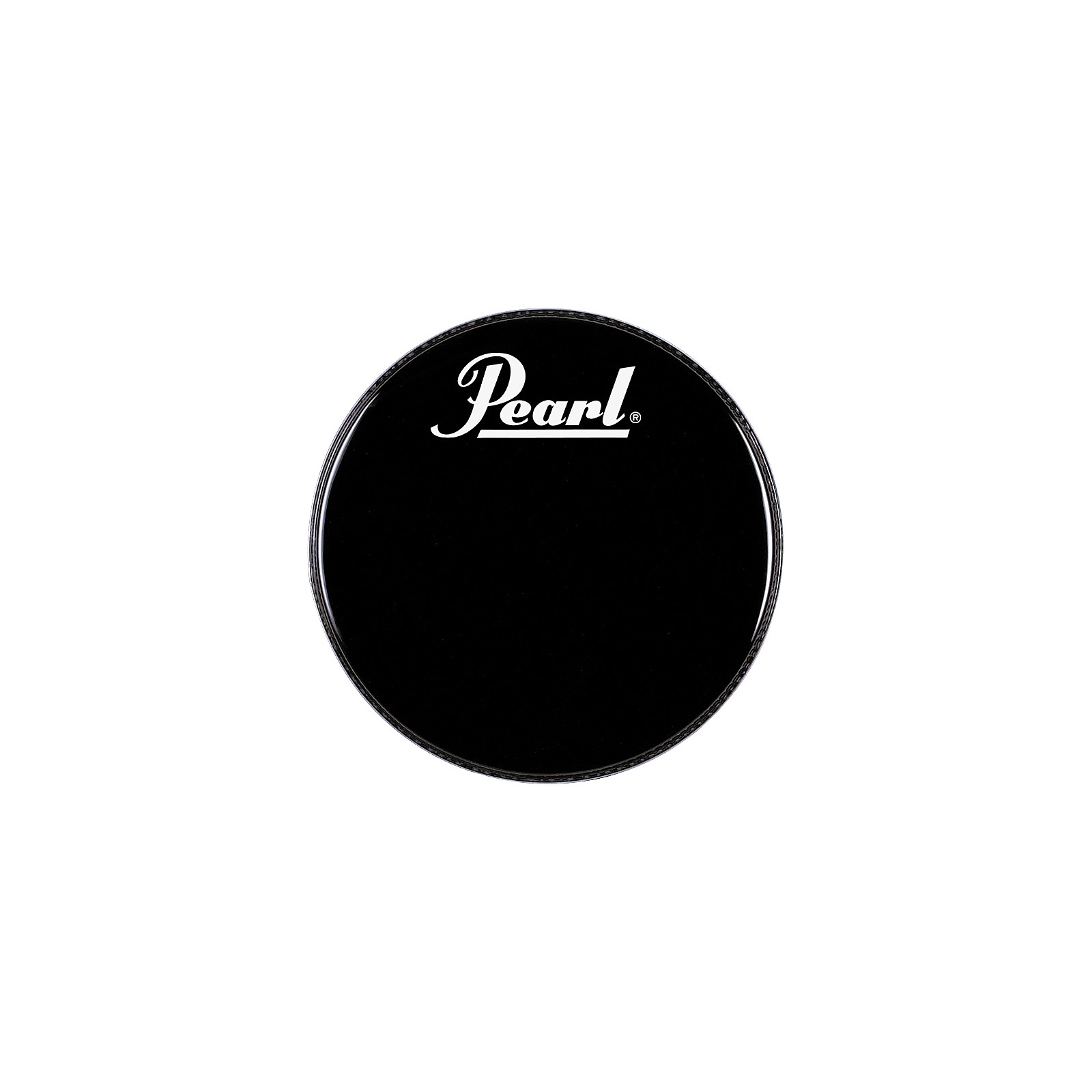 Pearl Logo Front Bass Drum Head Black 22 in. Musician's Friend