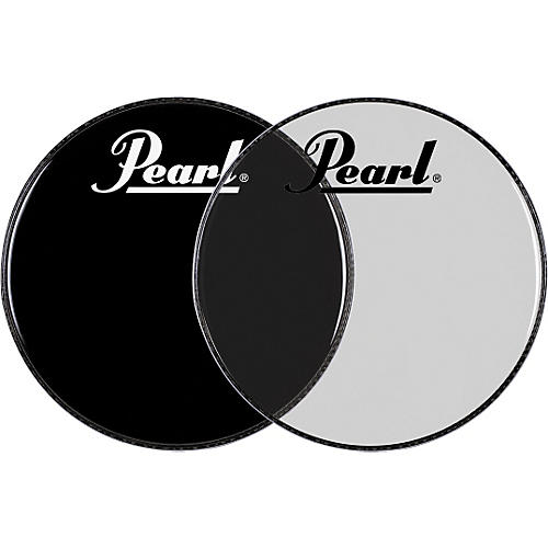 Pearl Logo Front Bass Drum Head Ebony 20 in.