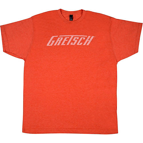 Gretsch Logo Heather Orange T-Shirt X Large