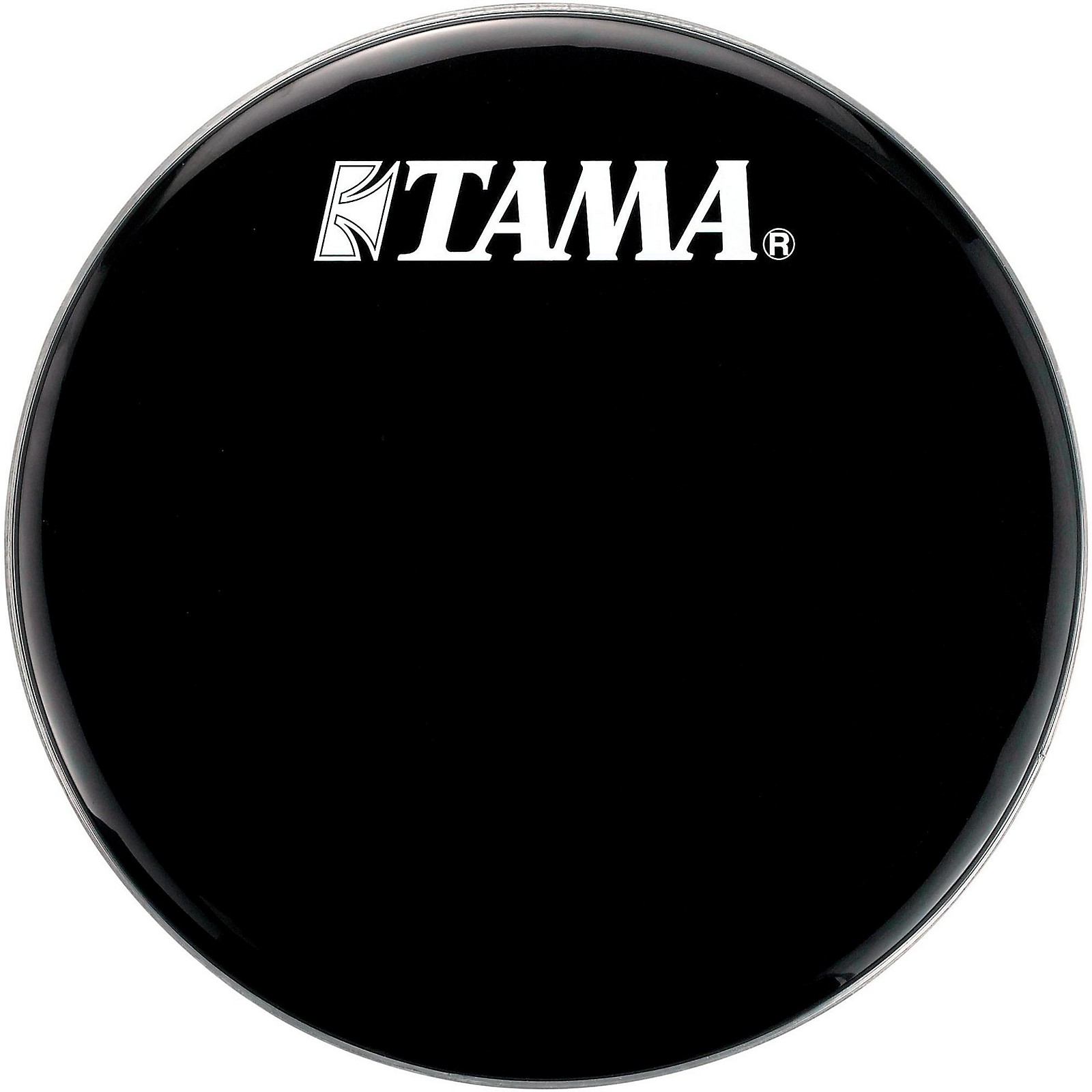 Tama Logo Resonant Bass Drum Head 22 In Black Musician S Friend