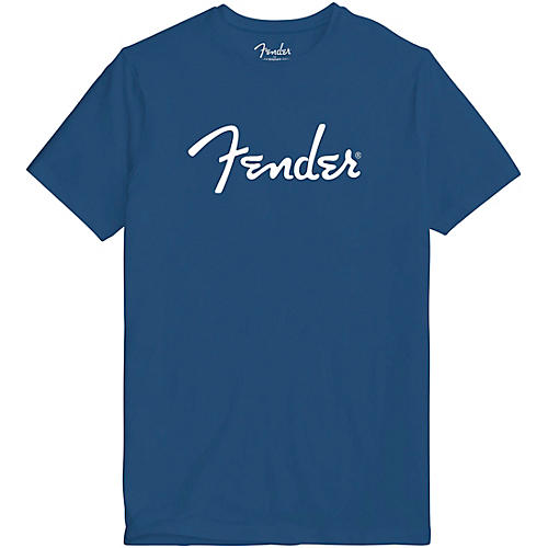 Fender Logo T-Shirt Medium Blue