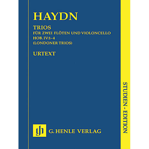G. Henle Verlag London Trios Hob.IV:1-4 (Study Score) Henle Study Scores Series Softcover Composed by Joseph Haydn