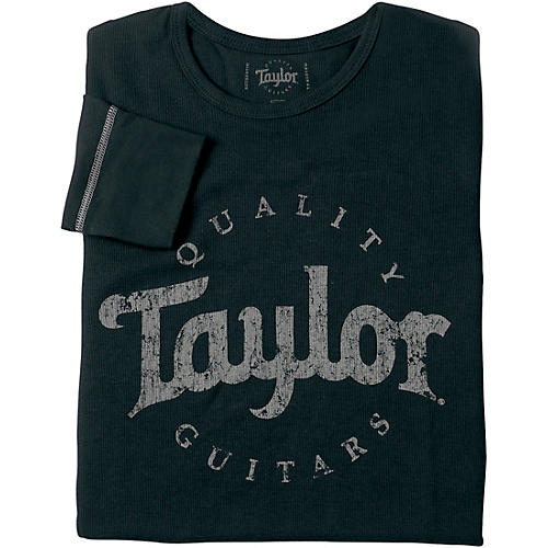 Taylor Long Sleeve Aged Logo Tee XX Large Black/Gray