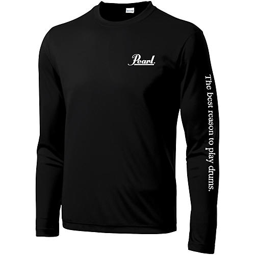 Pearl Long Sleeve Wicking Tee Large Black