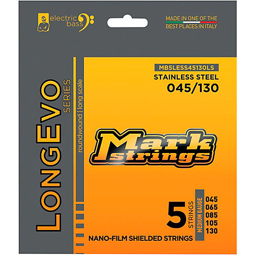 Markbass Longevo Series Nano Film Electric Bass Stainless Steel 5 Strings (45 - 130) Medium Gauge