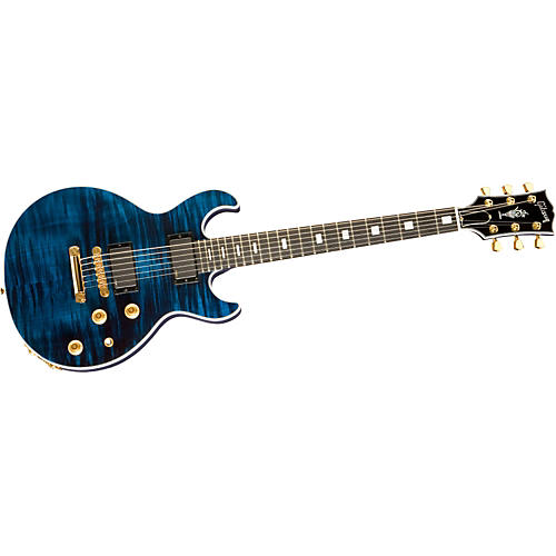 Longhorn Double Cutaway Electric Guitar Trans Blue