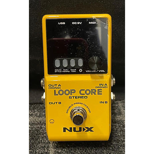 NUX Loop Core Stereo Loop With Midi And Drum Patterns Pedal Musician