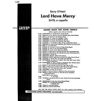 Associated Lord Have Mercy A Cappella SATB composed by N Oneal
