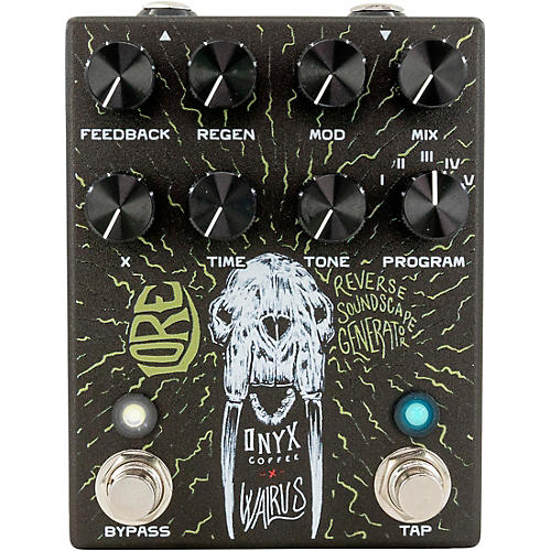 Walrus Audio Lore Reverse Soundscape Generator Delay/Reverb/Pitch/Modulation Effects Pedal - Onyx Edition Condition 1 - Mint Black