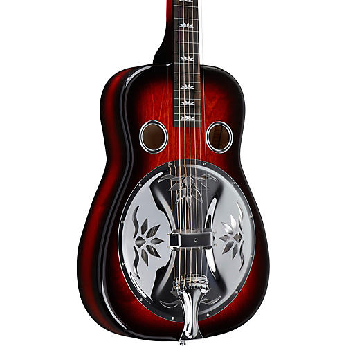 Beard Guitars Lotus Squareneck Acoustic-Electric Resonator Guitar Scarlet Burst