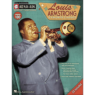 Hal Leonard Louis Armstrong Jazz Play- Along Volume 100 Book/CD