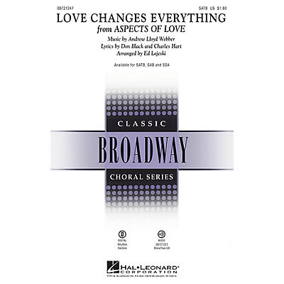 Hal Leonard Love Changes Everything (from Aspects of Love) SSA Arranged by Ed Lojeski