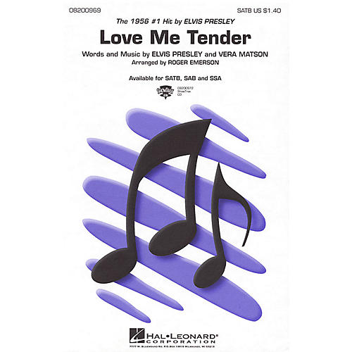 Love Me Tender ShowTrax CD by Elvis Presley Arranged by Roger Emerson