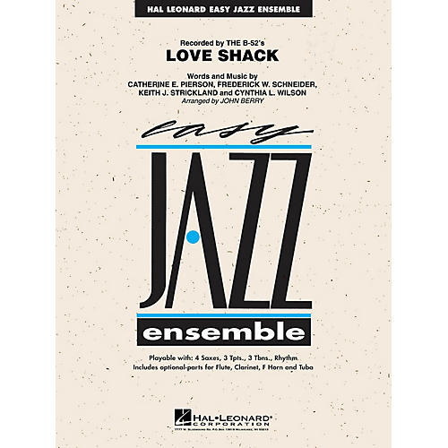 Hal Leonard Love Shack Jazz Band Level 2 by The B-52's Arranged by John Berry