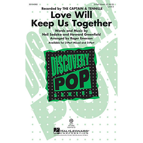 Hal Leonard Love Will Keep Us Together VoiceTrax CD by The Captain & Tennille Arranged by Roger Emerson