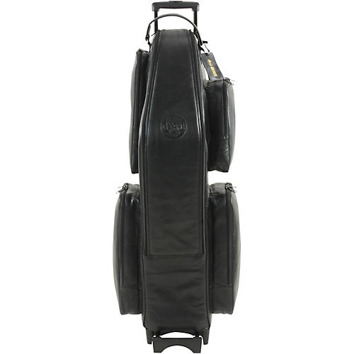 Gard Low A Baritone Saxophone Wheelie Bag 106-WBFLK Black Ultra Leather