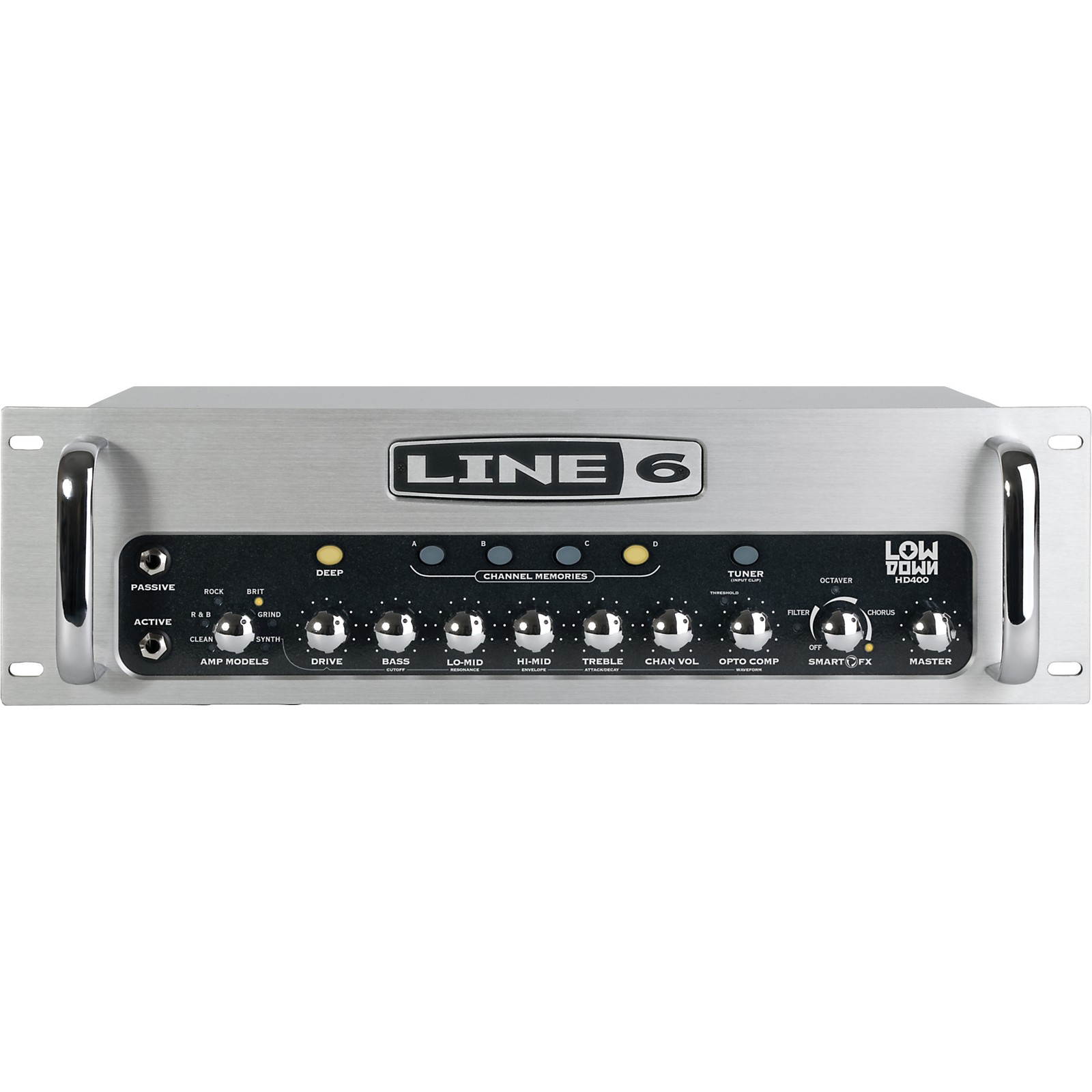 Line 6 LowDown HD400 400W Rack Mount Bass Amp Head Musician