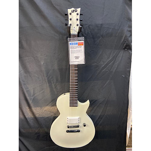 ESP Ltd EC Arctic Metal Solid Body Electric Guitar Snow White Satin