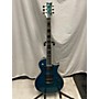 Used ESP Ltd Eclipse 1000 QM Solid Body Electric Guitar Trans Blue