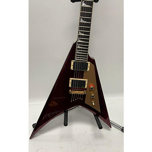 ESP Ltd Kh-v Kirk Hammet Solid Body Electric Guitar red sparkle