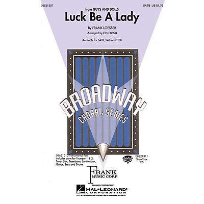 Hal Leonard Luck Be a Lady TTBB Arranged by Ed Lojeski