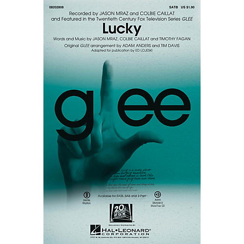Hal Leonard Lucky (featured in Glee) 2-Part by Jason Mraz