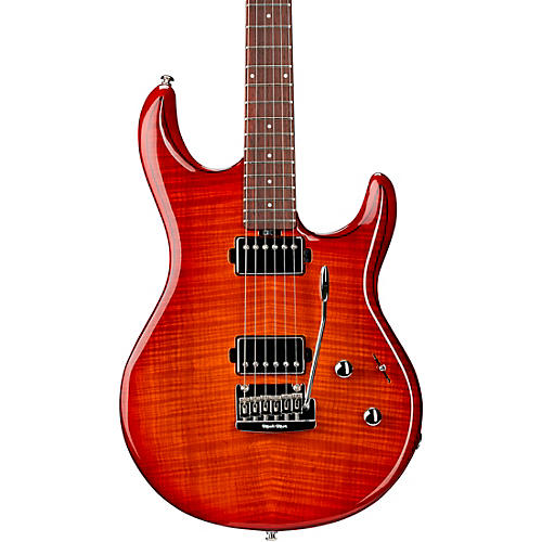 Ernie Ball Music Man Luke 3 HH Flame Maple Top Rosewood Fingerboard Electric Guitar Cherry Burst