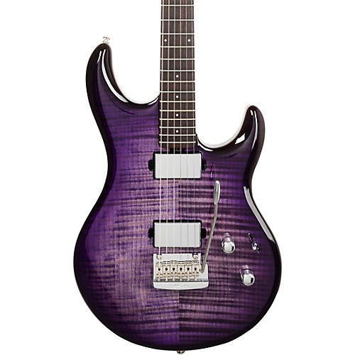 Ernie Ball Music Man Luke 4 HT Maple Top HH Electric Guitar Grape Slushie