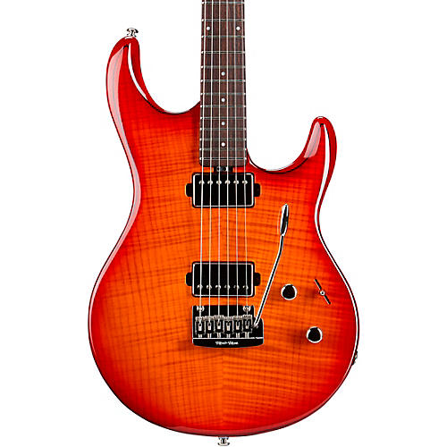 Ernie Ball Music Man Luke III HH Flame Maple Top Rosewood Fingerboard Electric Guitar Cherry Burst