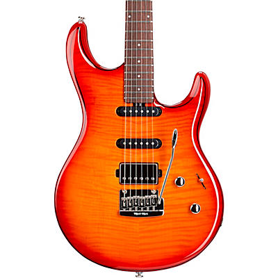 Ernie Ball Music Man Luke III HSS Flame Maple Top Rosewood Fingerboard Electric Guitar -
