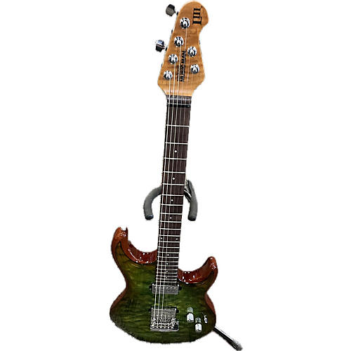 Ernie Ball Music Man Luke III Solid Body Electric Guitar Luscious Green Quilt