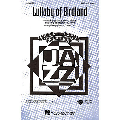 Hal Leonard Lullaby Of Birdland ShowTrax CD Arranged by Paris Rutherford