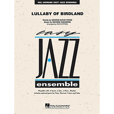 Hal Leonard Lullaby of Birdland Jazz Band Level 2 Arranged by Rick Stitzel