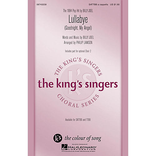Hal Leonard Lullabye (Goodnight, My Angel) SATTBB A Cappella by The King's Singers arranged by Philip Lawson