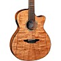 Luna Guitars Luna Guitars High Tide Exotic Mahogany Nylon String Acoustic/Electric Grand Concert Cutaway Guitar Satin Natural