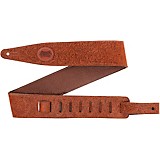 M02880000002000 - Levy's 2.5 Florentine Leather Guitar Strap Brown