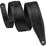 M02895000001000 - Levy's 2.5 Garment Leather Guitar Strap Moon Black