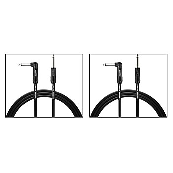 Warm Audio Pro Series TS-1RT-10' 1 End Right-Angle Instrument Cable 2-Pack