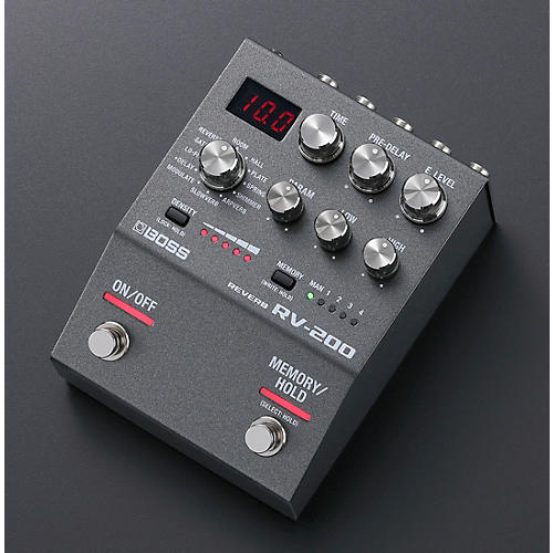 BOSS RV-200 Reverb Effects Pedal - Black | Musician's Friend
