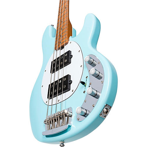 Sterling by Music Man StingRay RAY34 HH Bass Guitar - Daphne Blue