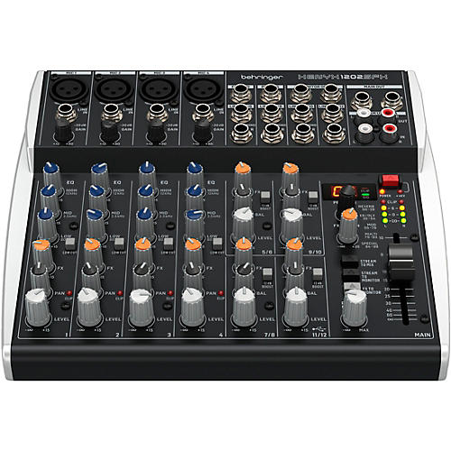 Behringer XENYX 1202SFX 12-Channel Analog Mixer With USB Streaming