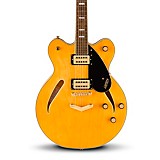 M09706000001000 - Gretsch Guitars Streamliner Limited-Edition Center Block Cat-Eye With V-Stoptail and Hardware Electric Guitar Village Amber Gold