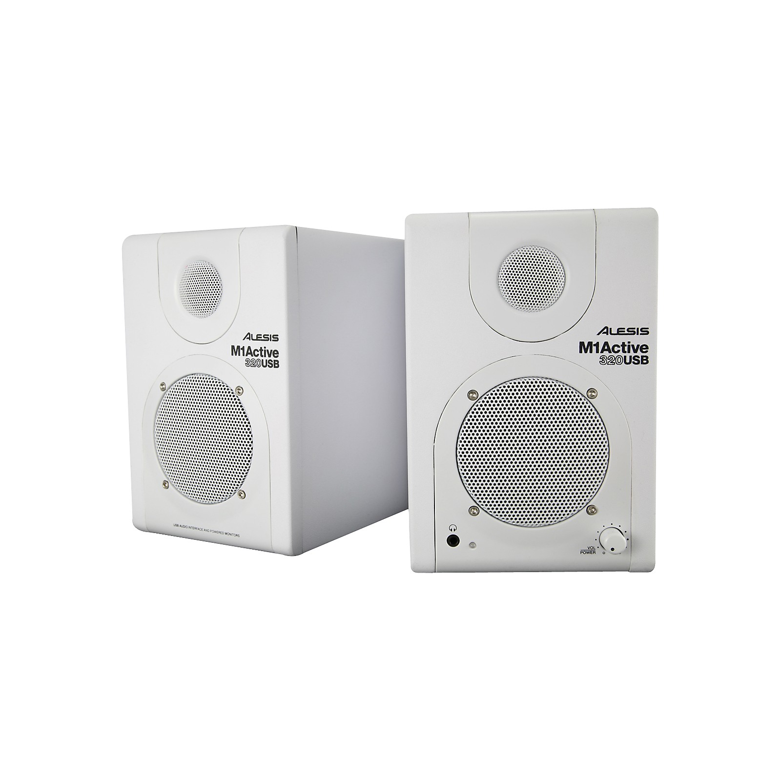 Alesis M1 Active 320 USB White Studio Monitor Pair Musician