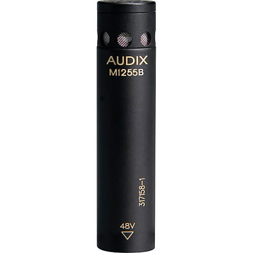 Audix M1255B Miniturized High Output Condenser Microphone for Distance Miking Supercardioid Standard