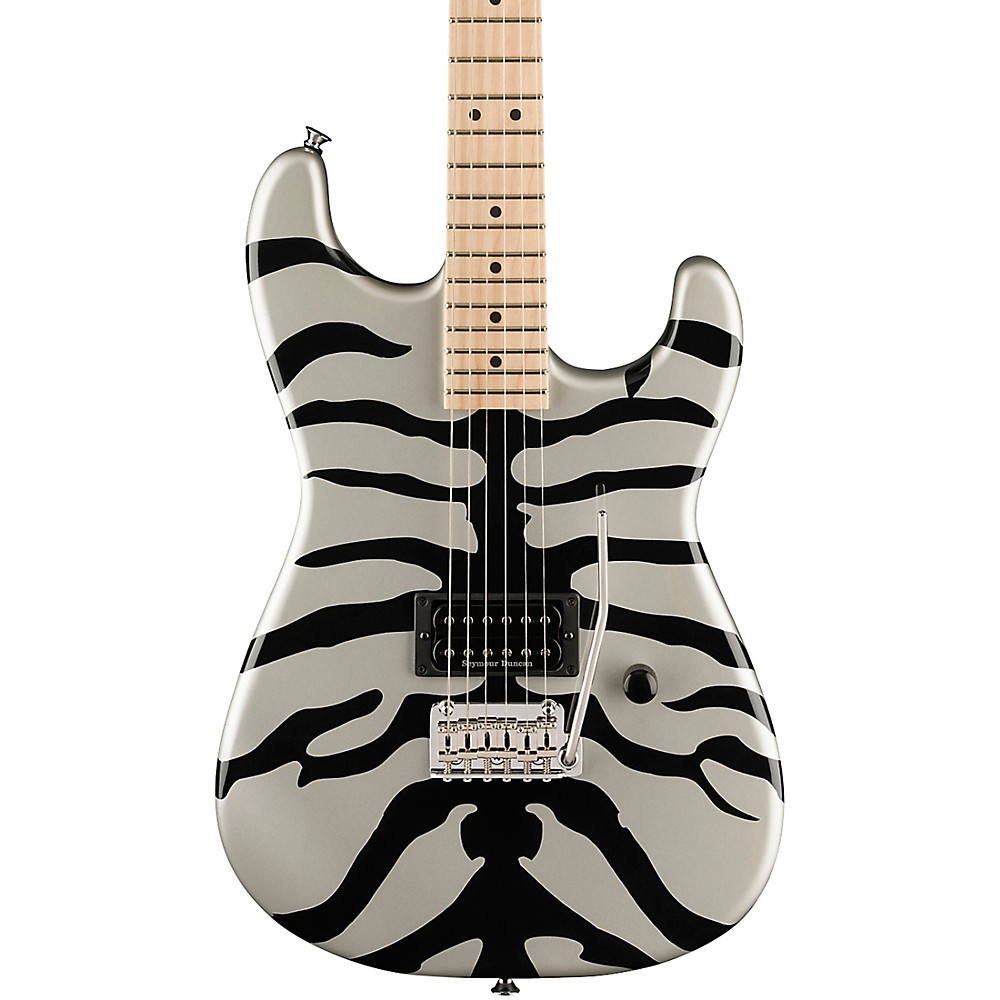 Charvel SuperStock SD1 H 2PT M Maple FB Guitar Silver Bengal